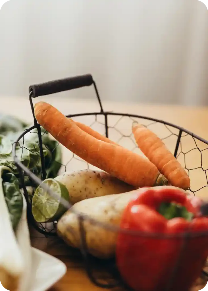 bunter, frischer Gemüsekorb