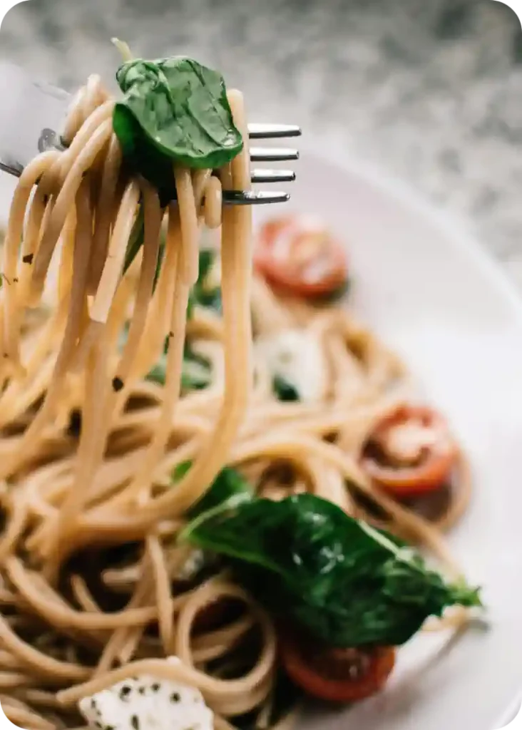 Köstliches Pastagericht auf einem Teller
