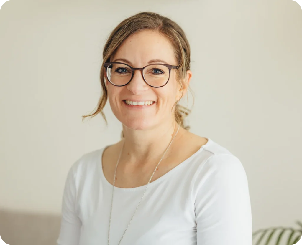 Sympathisches Portrait von Patricia Bellwald, psychologische Ernährungsberaterin